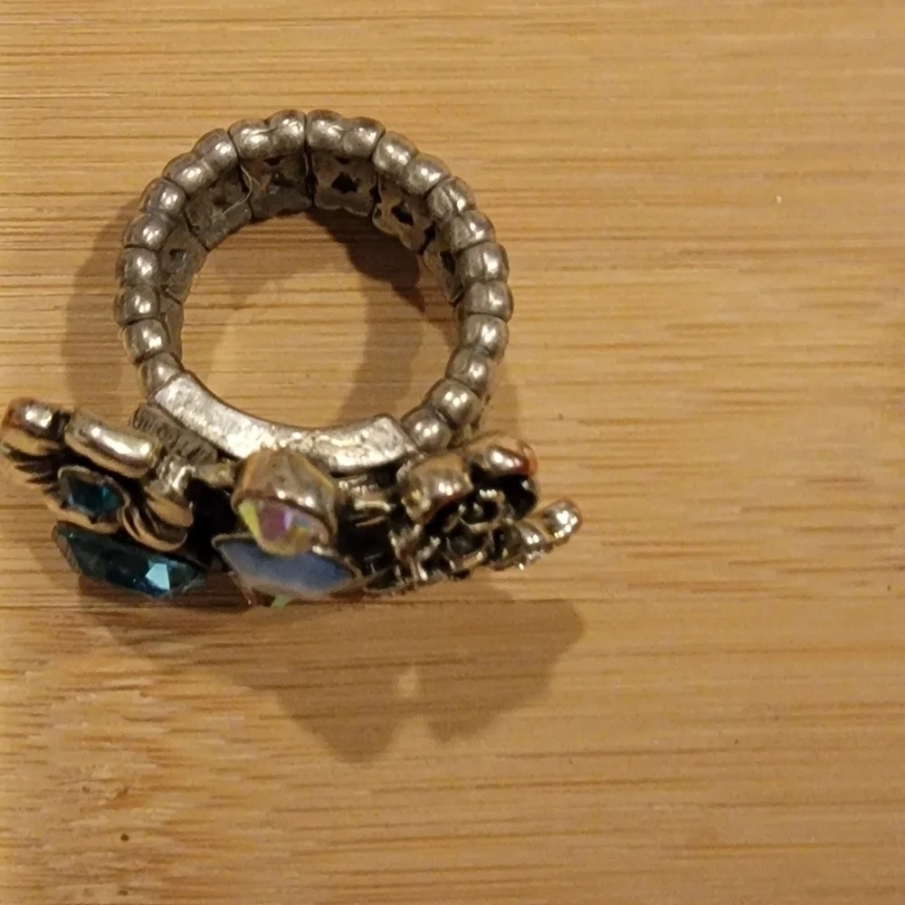 Blue and Silver Ring